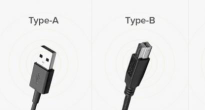 USB 3.0 portovi tipa c.  Vrste USB konektora.  Prenesite podatke sa pametnog telefona na pametni telefon